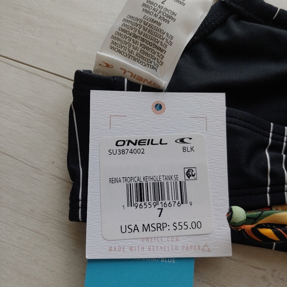 O'Neill NEW girls Tropical Keyhole Tankini Swimsuit Set - Picture 14 of 16